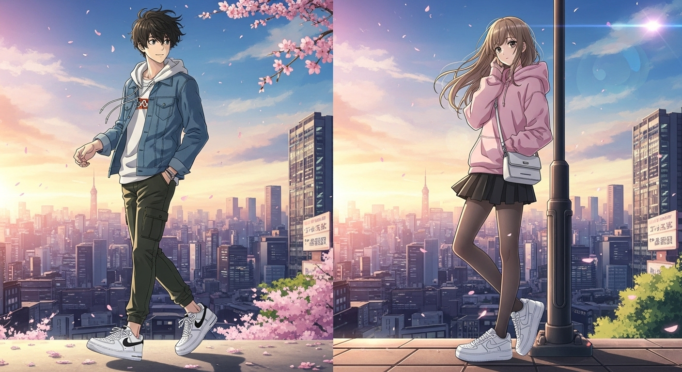 エアフォース1コーデの正解!男女別・色別におしゃれな着こなしを紹介