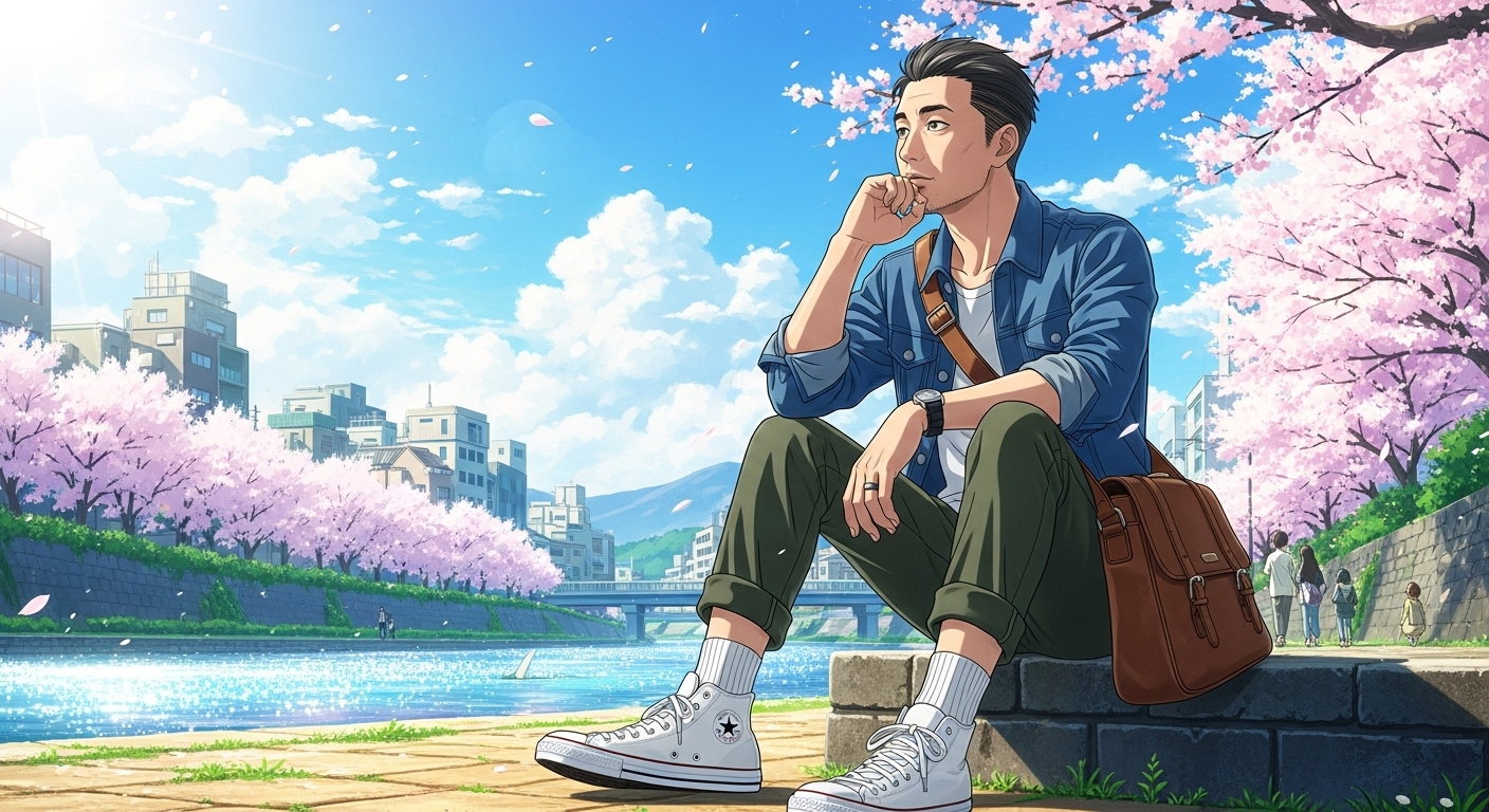 40代メンズのコンバースコーデ｜大人がお洒落に見える着こなし術